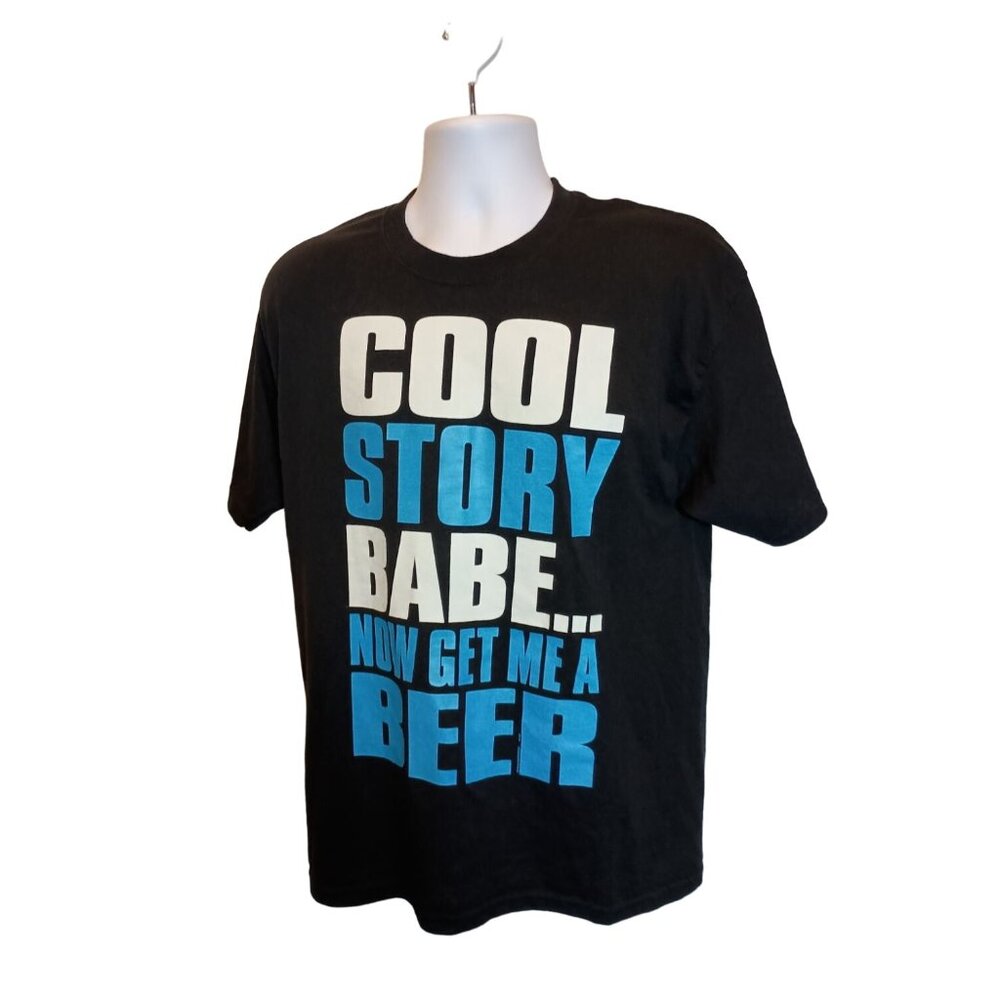 Port And Company Black Short Sleeve Shirt Men's Sz. L